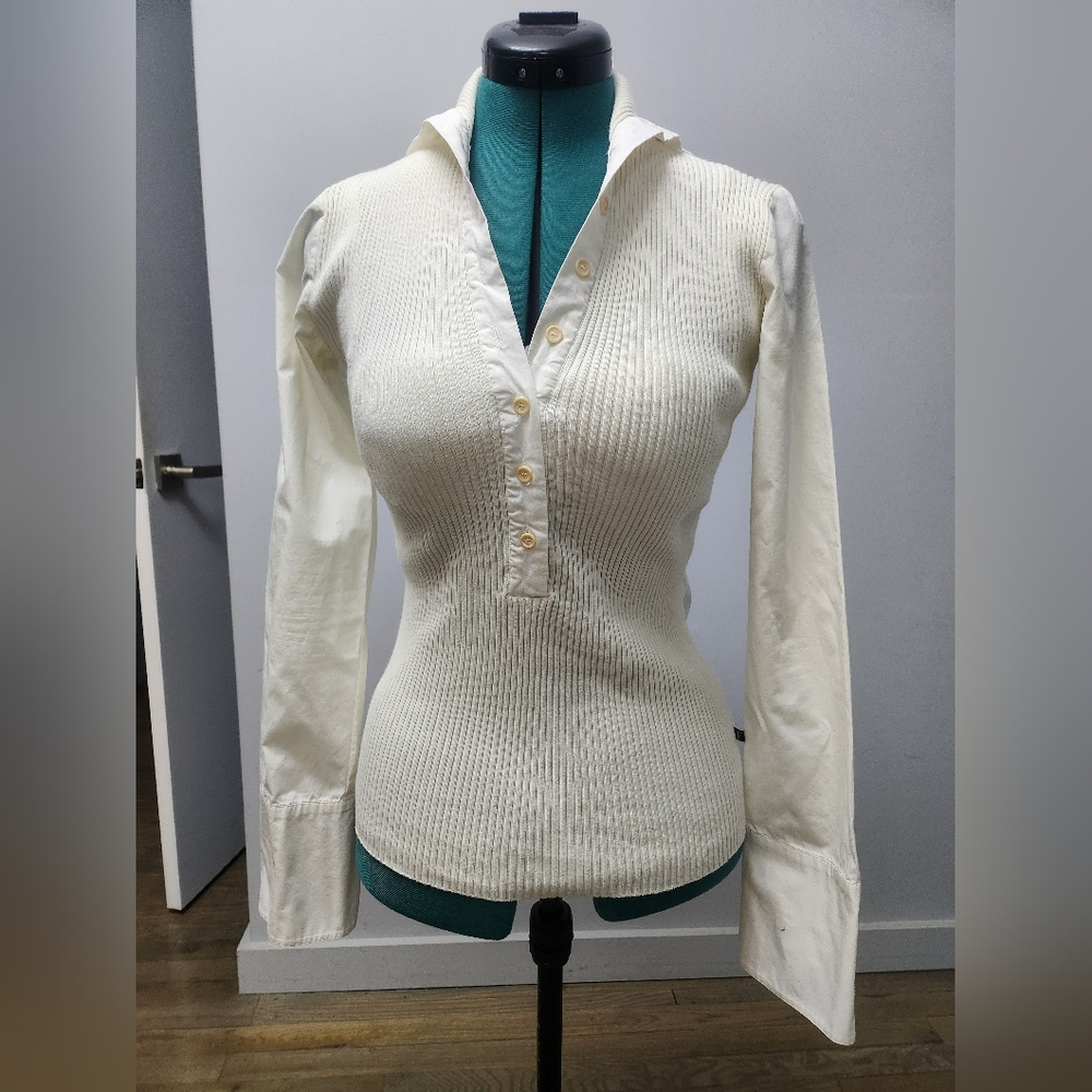 FERRE Cotton shirt White Size S